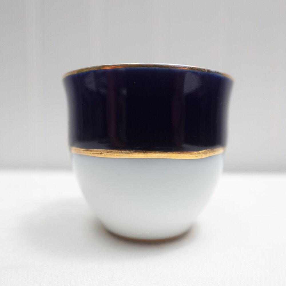 Vintage A.I. Czech Republic Cobalt Blue Porcelain Demitasse Cup & Saucer - Picture 9 of 14